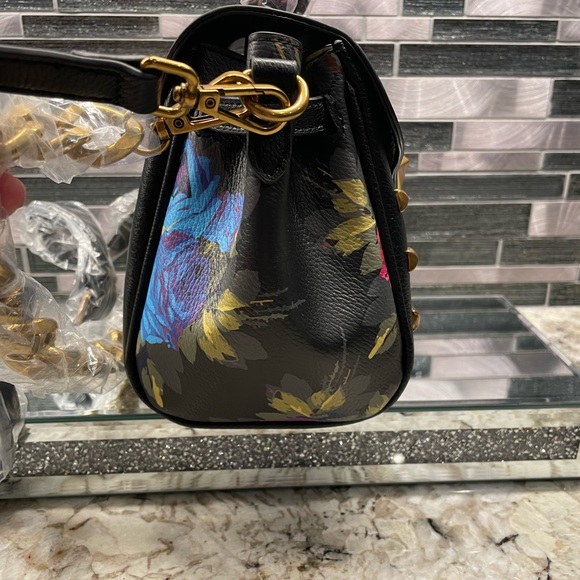 New Betsey Johnson Floral and Leopard Print Purse - Picture 5 of 12